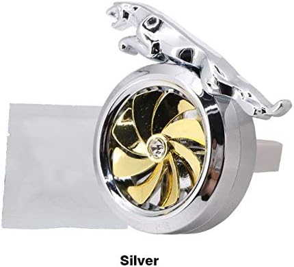 Air Freshener Bemost Car Leopard Shape Air Freshener For Jaguar Xf Sv8 Xe Xk Xkr Xk8 Xj X350 X351 X-Type S-Type Auto Solid Perfume Diffuser - (Color Name: Silver)
