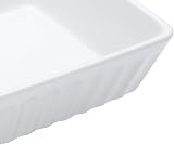 KitchenCraft World of Flavours Stoneware Lasagne Dish 33x23cm White view 5