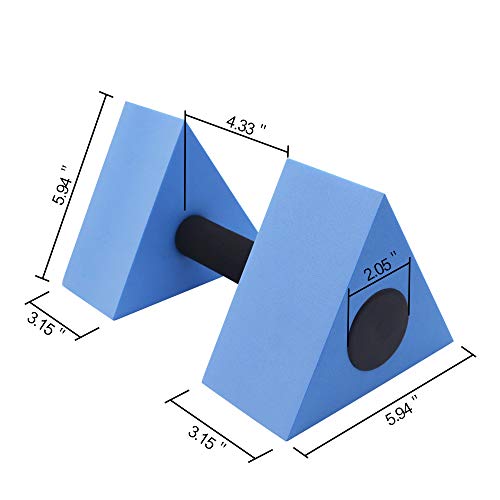 KLOLKUTTA Water Dumbells for Water Aerobics, Triangular Water Aerobics Equipment Barbells Foam Aqua Dumbbell for Pool Exercise