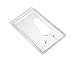 Vertical Hard Plastic Rigid Card Holder ID Badge Holder Pack of 3