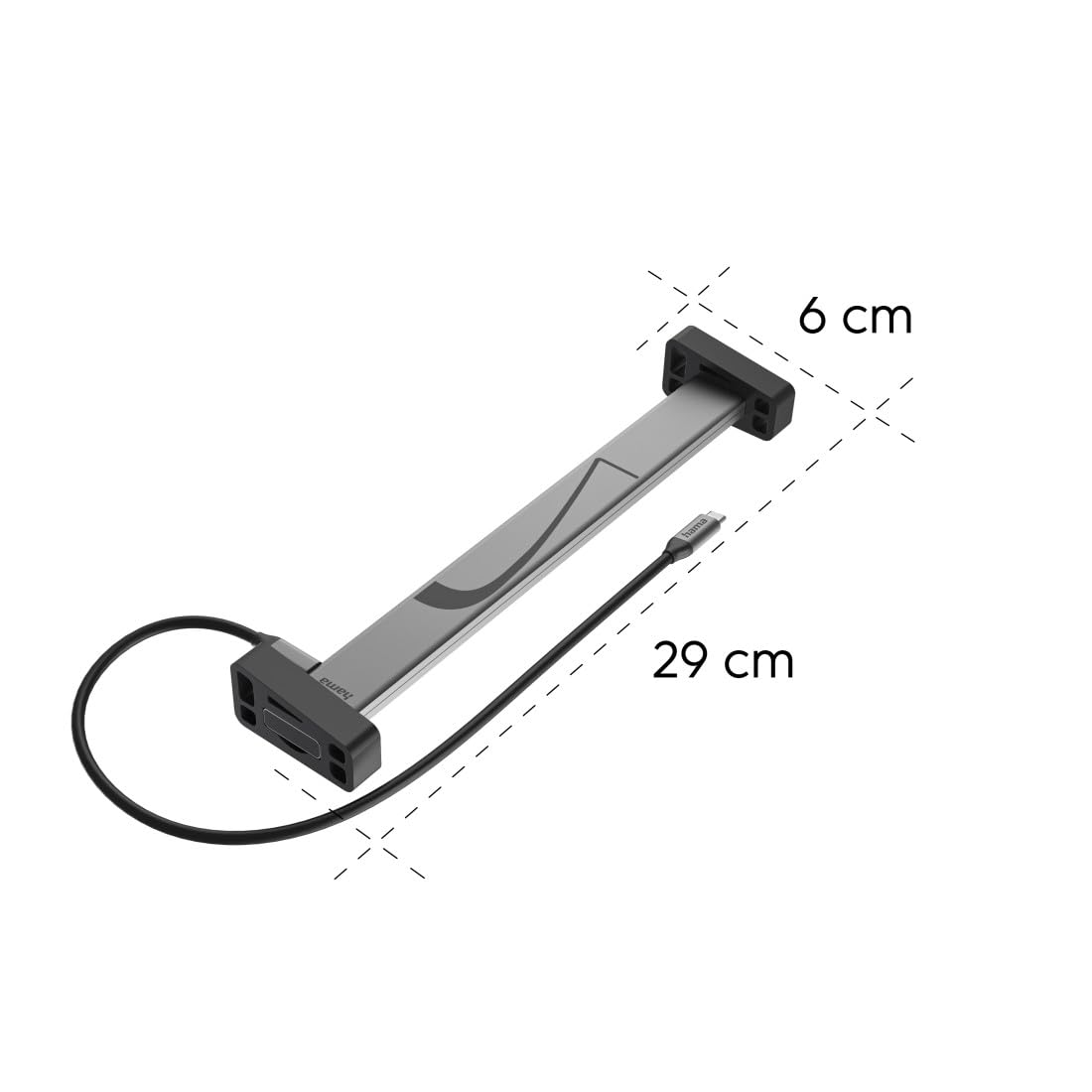 Hama USB C Docking Station, 12 Ports (4X USB A, 2X USB C Daten, 1x Monitor+Daten,1x Power, 2X HDMI, LAN/Ethernet, 3,5mm Audio/AUX, MST, 4K, für Monitor, Festplatte etc.) 5
