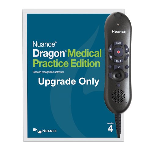 YBS Nuance Dragon Medical Practice Edition 4, Upgrade from Medical 2 with Nuance PowerMic II