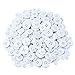 Sunmns 160g Buttons Round Resin Sewing Button with Storage Box, 4 Holes 7 Sizes (White)