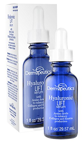 Dermapeutics Hyaluronic Lift Serum with Amino Acid Blend, White/Blue