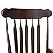 HOMCOM Wooden Baby Nursery Rocking Chair - Dark Brown