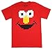 Sesame Street Elmo Face Adult T-Shirt-X-Large