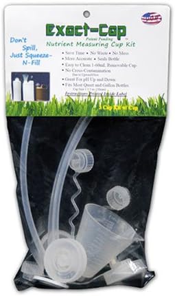 Exact-Cap 3 Cap Hydro Nutrient Measuring Cup Kit, Never Spill Again