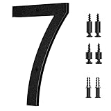 IVERRA 8 Inch Large Floating House Numbers, Black