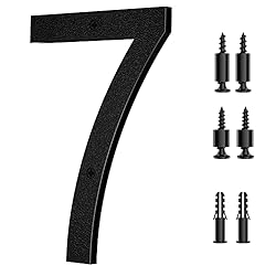 IVERRA 8 Inch Large Floating House Numbers, Black