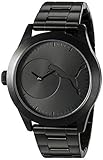 PUMA Women's PU103582004 Bling Metal Black Analog Display Quartz Black Watch