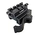 Monstrum Tactical Dual Rail (90 and 45 degree) Picatinny Riser Mount with Quick Release, for Red Dots Scopes, and Optics (0.8 inch H x 1.5 inch L)