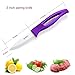 Jeslon Ceramic Knives Set,4 Peice Kitchen Chef's Knife and Peeler,Super Sharp & does not rust, Light Weight with Purple Ergonomic Handle