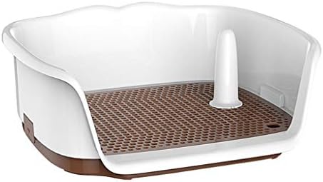 Gfbyq Pet Toilet Dog Toilet Tray,Indoor Dog Puppy Plastic Potty Training with Fence and Target