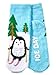 Bath and Body Works 3 Pack Christmas Shea-Infused Lounge Socks. Penguin, Santa & Elf and Polar Bear.