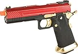 Evike AW Custom Hi-Capa Competition Grade Gas Blowback Airsoft Pistol (Color: Red/Gold)