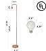 LA JOLIE MUSE Floor Lamp for Living Room - Industrial Rose Gold Metal Arched Standing Lamp, Includes 4W Led Light Bulb, Modern Bedroom Decor