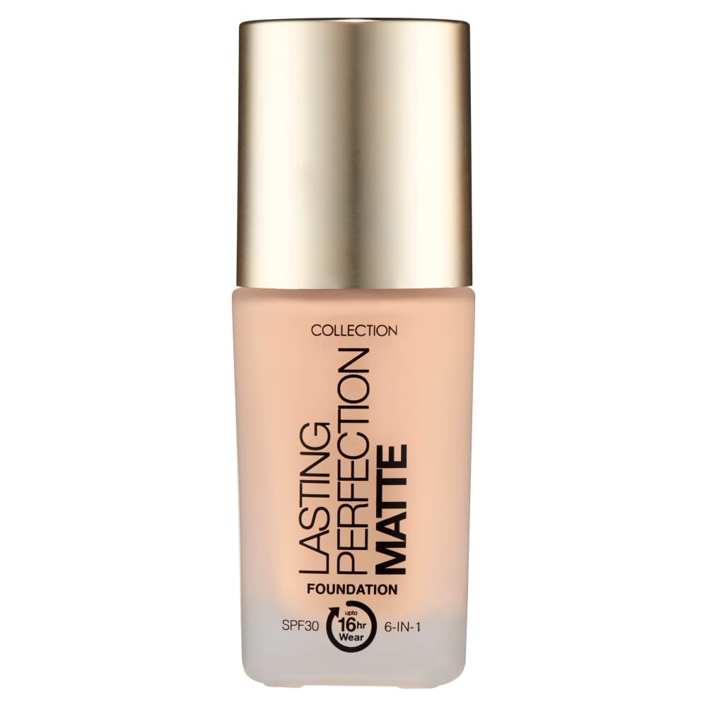 Collection Cosmetics Lasting Perfection Matte Foundation, Full Coverage, 27ml, Buttermilk