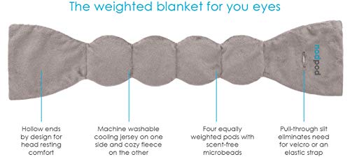 nodpod: Weighted Sleep Mask for Sleep, Stress and Anxiety (28" Long, Yellow)