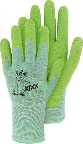 Children knitted glove Nylon with Latex coating Working glove - Größe 5 / grün