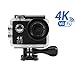 4K WIFI Action Camera, KKCITE Ultra HD Waterproof Sports Cam DVR Camcorder 17MP Wide Angle Sports Video Camera With 2.4G Remote Control/ 100 Feet Underwater and Tons of Accessorie