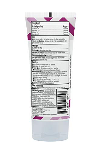 AMAZON BRAND – SOLIMO SHEER FACE SUNSCREEN, FORMULATED WITHOUT OCTINOXATE & OXYBENZONE, UNSCENTED, 3 FL OZ (PACK OF 1)