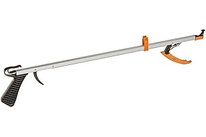 Sammons Preston Easireach II Reacher, Compact 15" Ergonomic Reaching Aid with Magnet, Portable 4.9 oz. Magnetic Grabber Tool & Reaching Claw, Aluminum Trash Pickup, Lightbulb Remover, & Garden Nabber
