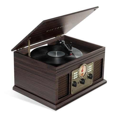 Victrola Hawthorne – 3-Speed (33 1/3, 45, 78 RPM) Bluetooth Record Player with…