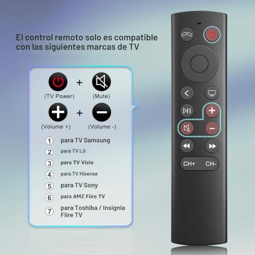 para Mando-Apple-TV, Universal Mando a Distancia para Apple TV 4K/HD (sin Siri ni Control por Voz)