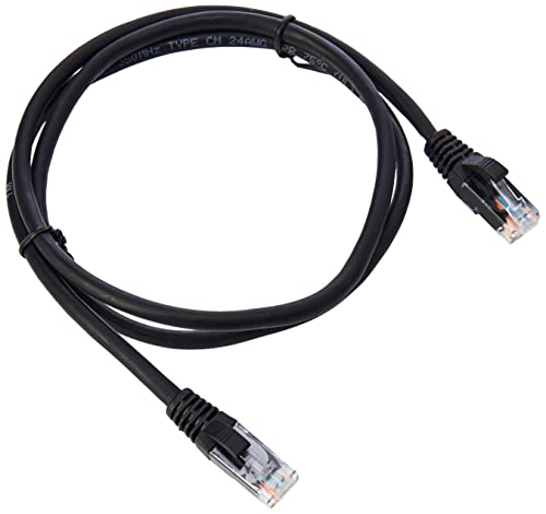 C2G 1m UTP Cat 5e RJ-45 (M) vers RJ-45 (M) Câble de raccordement sans accrocs Noir