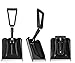 ELIVERN Foldable Snow Shovel, Compact Snow Shovel with Comfortable D-Grip Handle and Durable Aluminum Edge Blade, 13