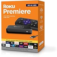 Roku Premiere | HD/4K/HDR Streaming Media Player, Simple Remote and Premium HDMI Cable