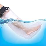 Leg Cast Cover for Adult Shower and Bath, Reusable Sealed Waterproof Comfortable Leg Protector Bag to Keep Wounds & Bandages Dry, Cover Perfectly Broken Leg, Ankle, Knee, Toe with No Marks on Skin