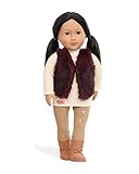 Our Generation Tamaya-Doll (N) with Red Fur Vest 18