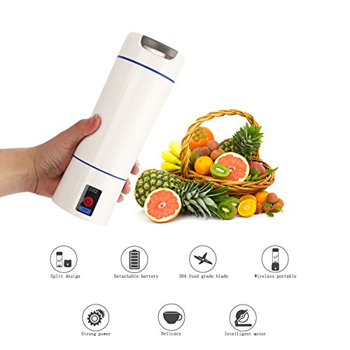 EDTara 600ml Mini Portable USB Rechargeable Electric Fruit Juicer Machine