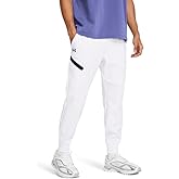 Under Armour Mens Unstoppable Fleece Joggers - Breathable and Stretchy XXL White-Black