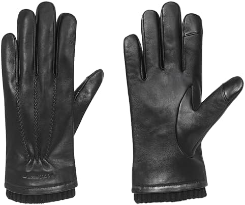 UGG Men's 3 Point Genuine Leather Gloves with Microfur Lining and