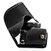 MegaGear Sony Alpha A6300, A6000 (16-50 mm) Ever Ready Leather Camera Case and Strap, with Battery Access - Black - MG406