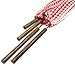 Rome's # Set Of 4 Hot Dog Roasting Forks with Ginham Print Cotton Storage Bag, 34 Inch Length