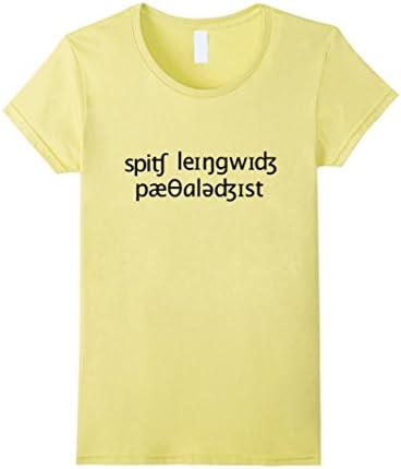 Women's Speech Language Pathologist in IPA tshirt XL Lemon