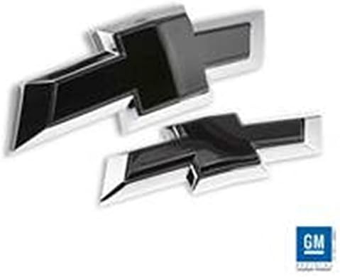 Billet Bowtie Emblem Combo Kit 2016 Chevy Silverado 1500 (Black) SL283FRB by Empire Vehicle Accessories