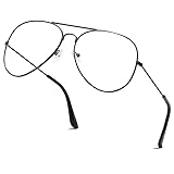 aisswzber Clear Aviator Glasses Lens Premium