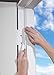 PRUGNA 20Ft Door Seal Weather Stripping, Window Rubber Seal Strip Self Adhesive Foam Tape for Door Window Gap and Wind Blocker, 3/8-Inch x 1/4-Inch x 20-Feet (White)