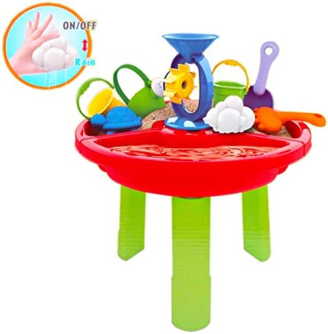 GIOVARA Sand and Water Table with Assorted Accessories - Great Outdoor Fun for Children
