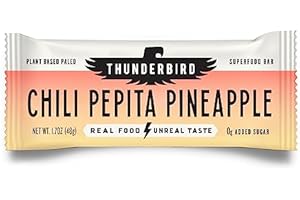 THUNDERBIRD REAL FOOD BARS THUNDERBIRD ENERGETICA Pineapple Pepita Chili Bar 12 Count, 1.7 OZ