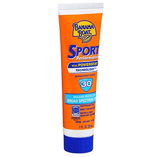 Banana Boat Sport Performance Sunscreen Lotion 30 Spf 1 oz(Pack Of 5)
