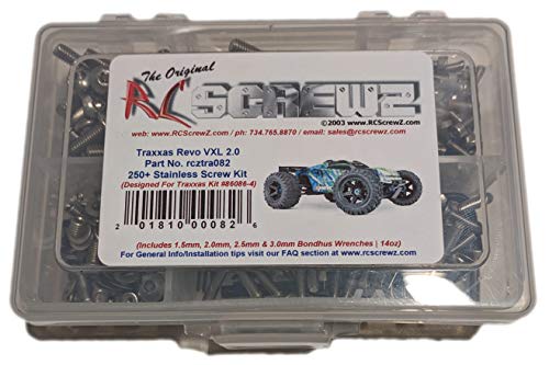 RCScrewZ Traxxas E-Revo 2.0 VXL Stainless Steel Screw Kit - tra082 - 250+ Pieces - for Traxxas Kit 86086-4