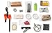 Off Grid Tools Fire Starting Kit, 33 Pieces Outdoor Survival Kit, Resealable Waterproof Bag, Includes Survival Information Sheet, Tactical Gear & Accessories