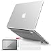 iBenzer Macbook Pro 13 Inch Case 2012-2015, Soft Touch Hard Case Shell Cover with Keyboard Cover Screen Protector for Apple MacBook Pro 13 with Retina Display A1425 1502, Clear, MMP13R-CL+2