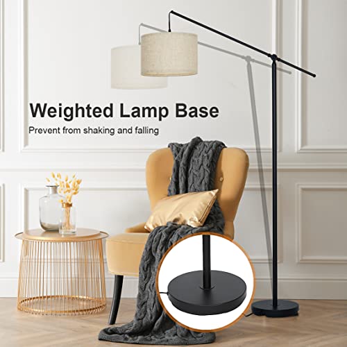 SURAIELEC Arc Floor Lamp, Overhang Cantilever Standing Floor Lamp for Couch, Sofa, Reading