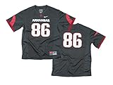 Nike NCAA Big Boys Youth Arkansas Razorbacks #86 Replica Football Jersey, Graphite Grey